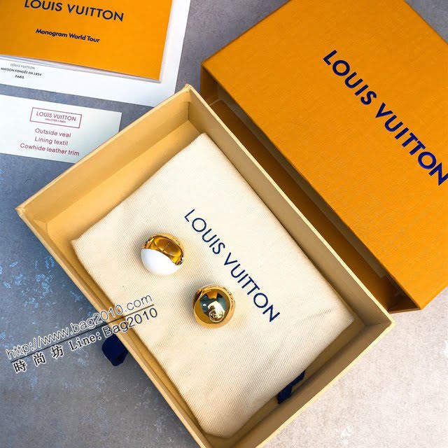 Louis Vuitton新款飾品 路易威登金屬半球耳釘 LV不對稱耳釘耳環  zglv2091